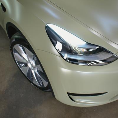Model Y - Satin Khaki Green & Satin Black covering
