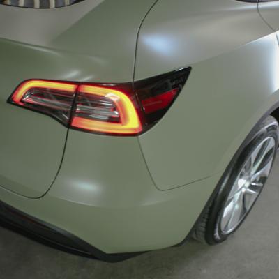 Model Y - Satin Khaki Green & Satin Black covering