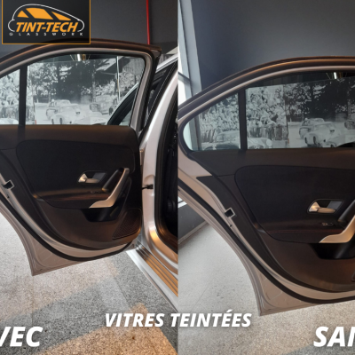 Klasse A Sedan - Tint van de achterruiten in 80%