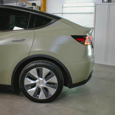 Model Y - Satin Khaki Green & Satin Black covering