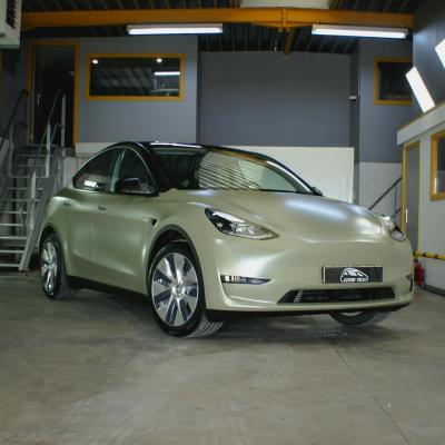 Model Y - Satin Khaki Green & Satin Black covering