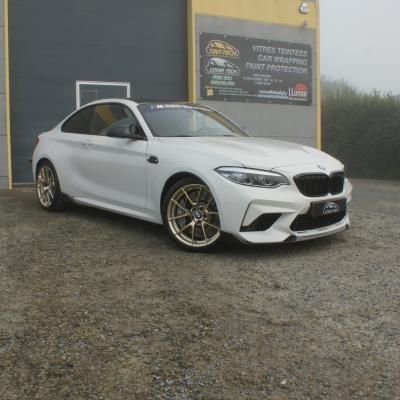 M2 Compétition - Vitres teintées + Front Shield Paint Protection Film + Covering du toit en Carbone Brillant