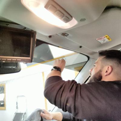Transit AWD - Safety Film veilige glasbehandeling + zonnetape