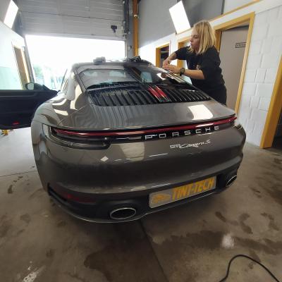 Porsche 911 - Tint van de achterruiten in 80%