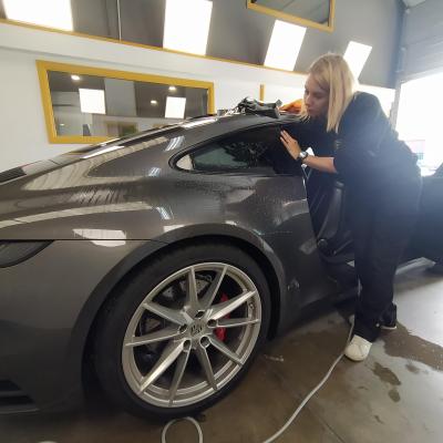 Porsche 911 - Tint van de achterruiten in 80%