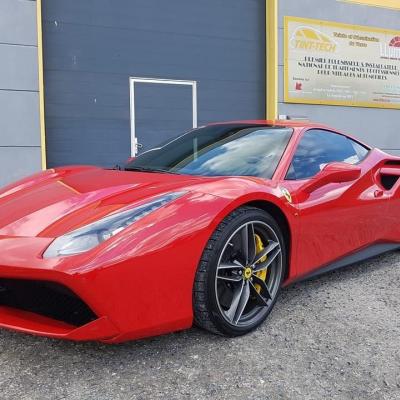 Ferrari 458 GTB - Tint van de achterruiten in 80%